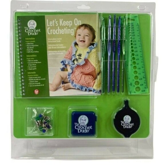 Crochet Kit Boye The Dude Let's Keep On Crocheting Kit #3371002001 Sealed - Picture 5 of 7